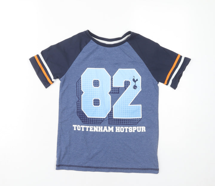 Tottenham Hotspur Boys Blue T-Shirt, 9-10 Years, Sports Logo