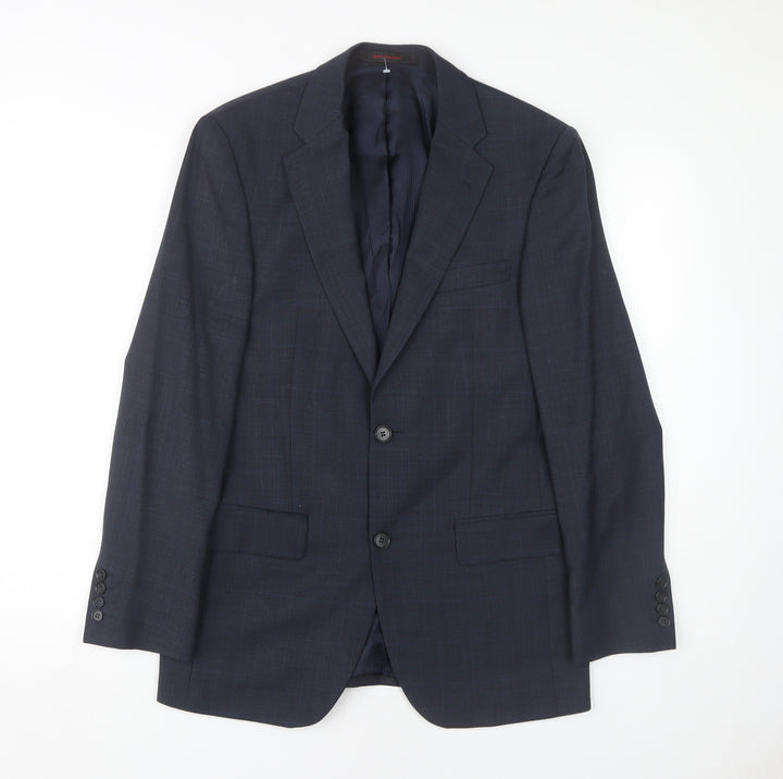 Jeff Banks Men's Blue Blazer, Regular Fit, Size 36