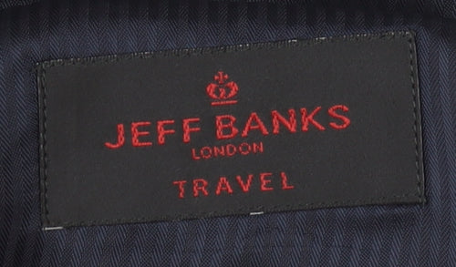 Jeff Banks Men's Blue Blazer, Regular Fit, Size 36