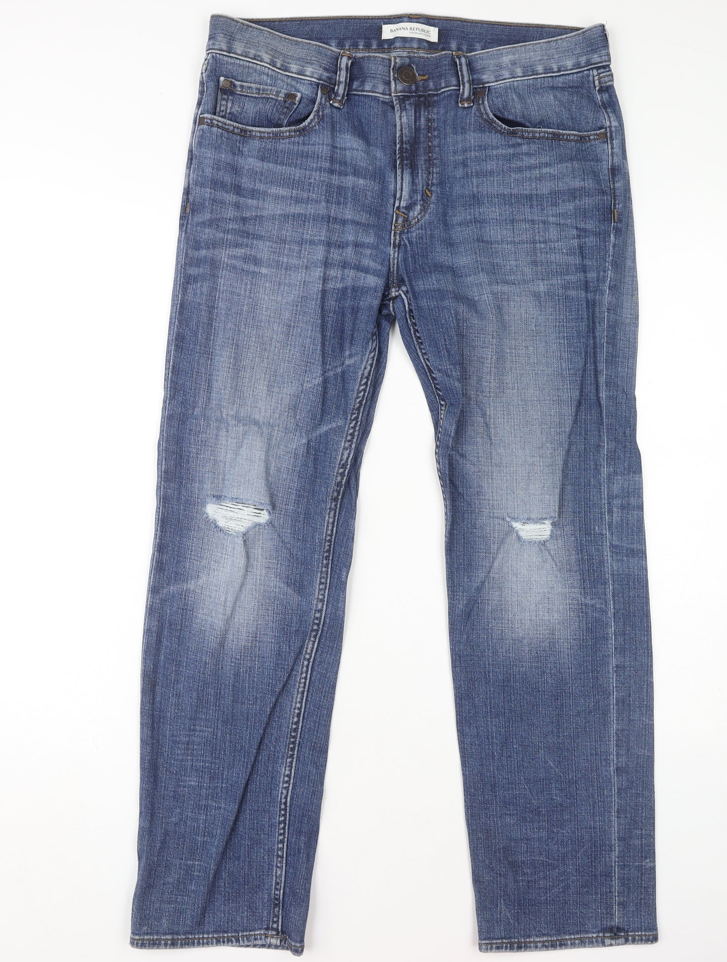 Banana Republic Women's Blue Straight Jeans Size 12