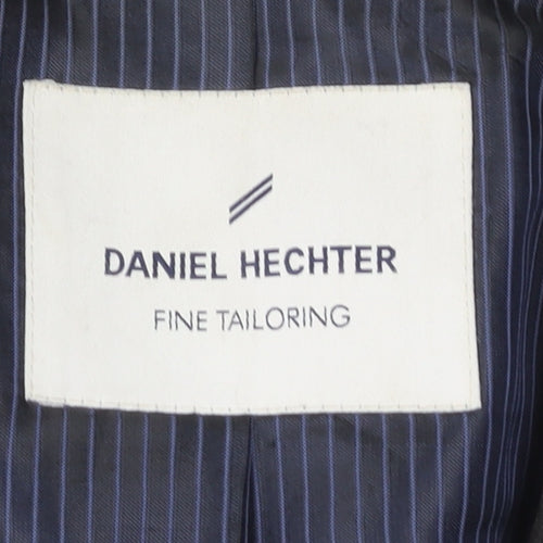 Daniel Hechter Men's Black Blazer Jacket Single-Breasted 40R