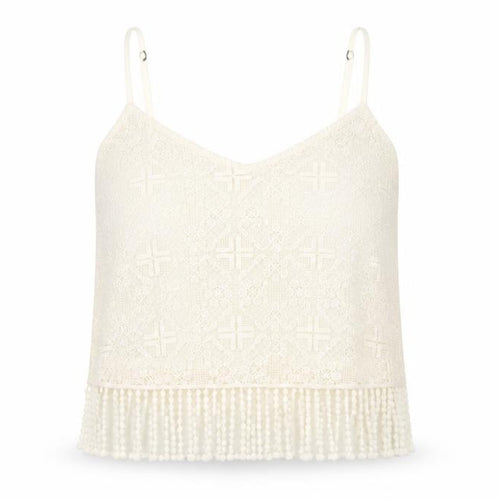 Abercrombie & Fitch Women's Ivory Lace Camisole Tank