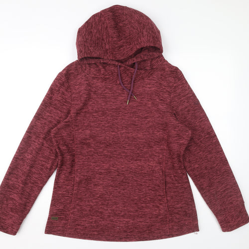 Regatta Women's Maroon Hoodie UK 14 Polyester