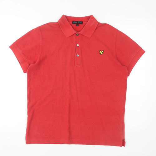Lyle & Scott Men's Red Polo Shirt Size L