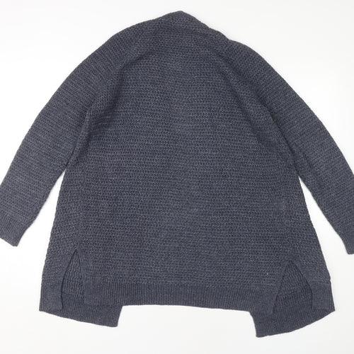 Fat Face Women’s Blue Open Front Cardigan - Size 8, Open-Knit