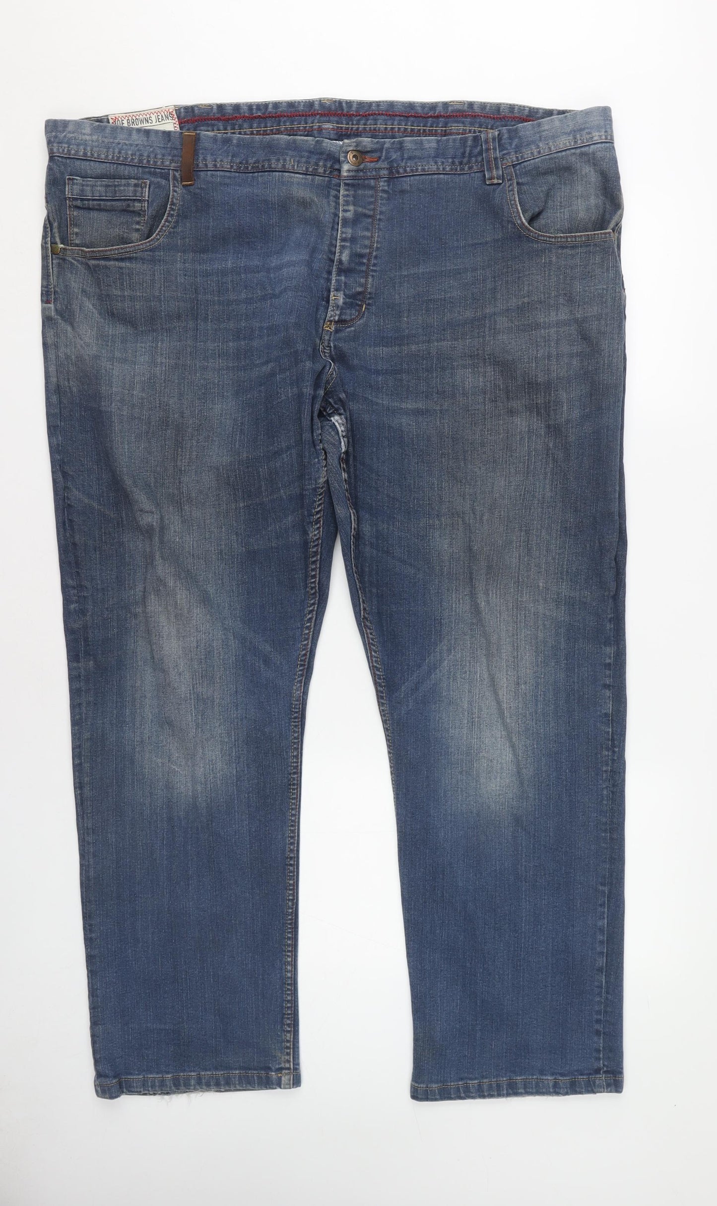 Joe Browns Men's Blue Straight Jeans Size 45R
