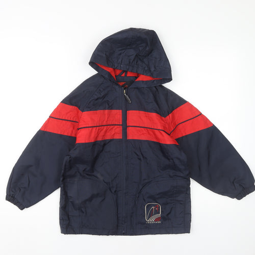 Trespass Boys Blue Windbreaker Jacket 5-6 Years