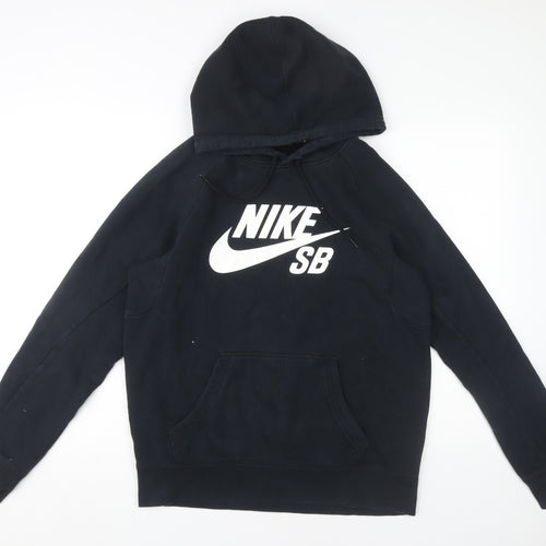 Nike Men's Black Hoodie S Pullover Logo