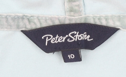 Peter Storm Women's Blue Hoodie Top, Size 10