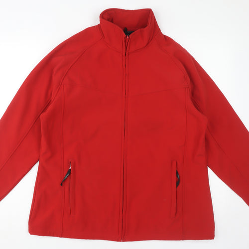Regatta Men's Red Softshell Jacket 42 Stand-Up Collar