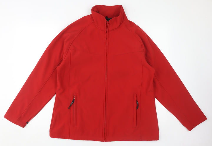 Regatta Men's Red Softshell Jacket 42 Stand-Up Collar