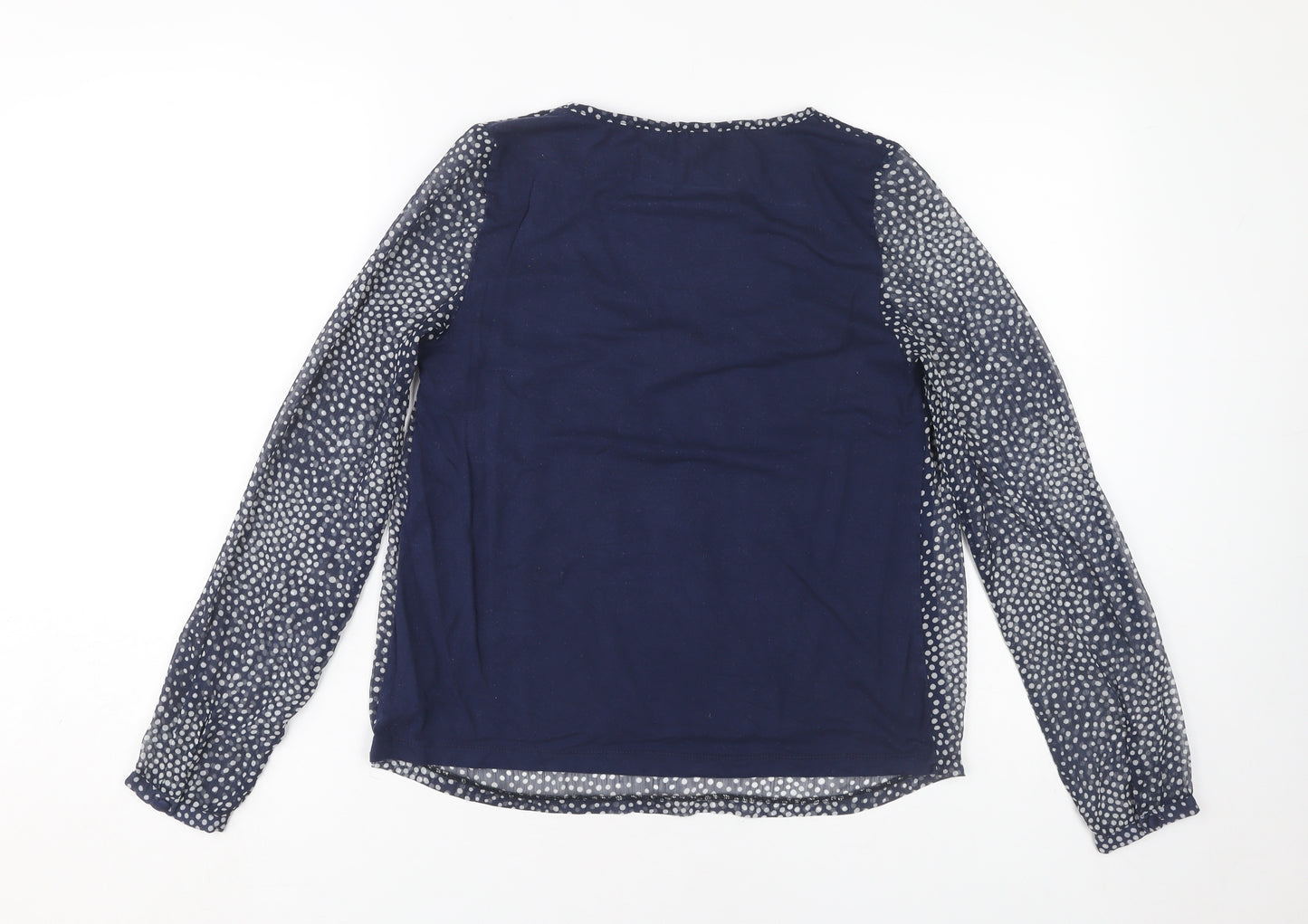 Boden Women's Blue Polka Dot Blouse, UK 6, Tunic Style