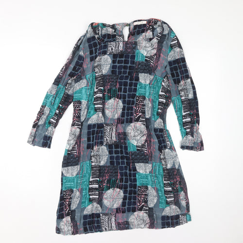 White Stuff Women's Multicoloured Geometric Dress Size 10