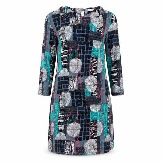 Front view of White Stuff Women's Multicoloured Geometric Dress, size 10