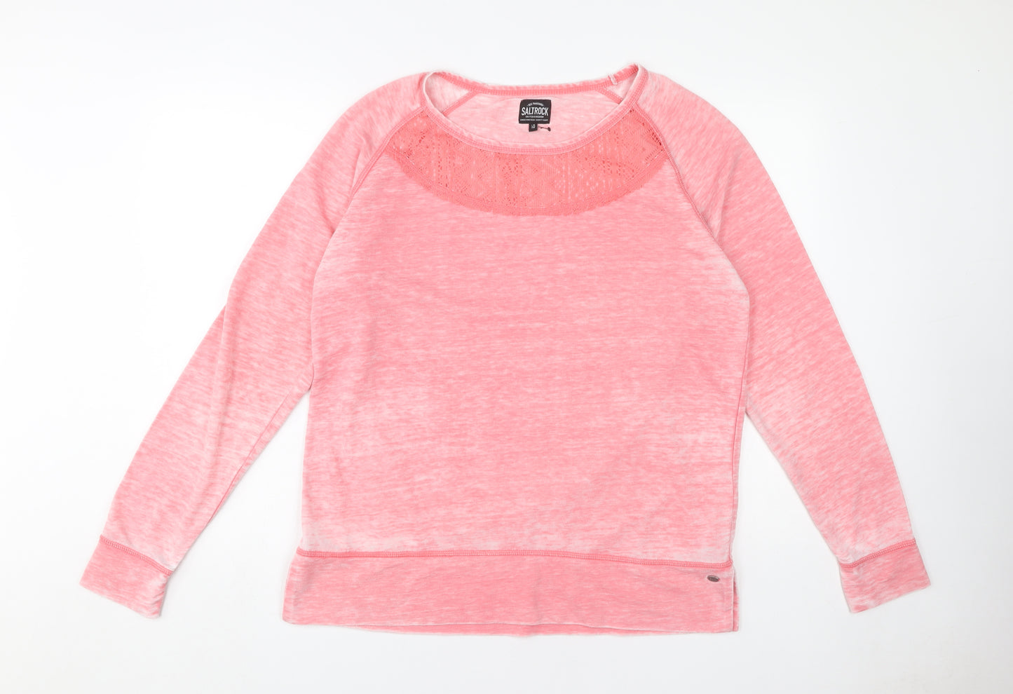 Saltrock Women's Pink Long Sleeve Knit Top