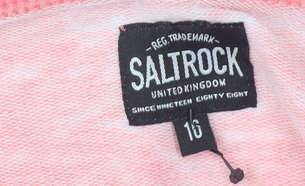 Saltrock Women's Pink Long Sleeve Knit Top
