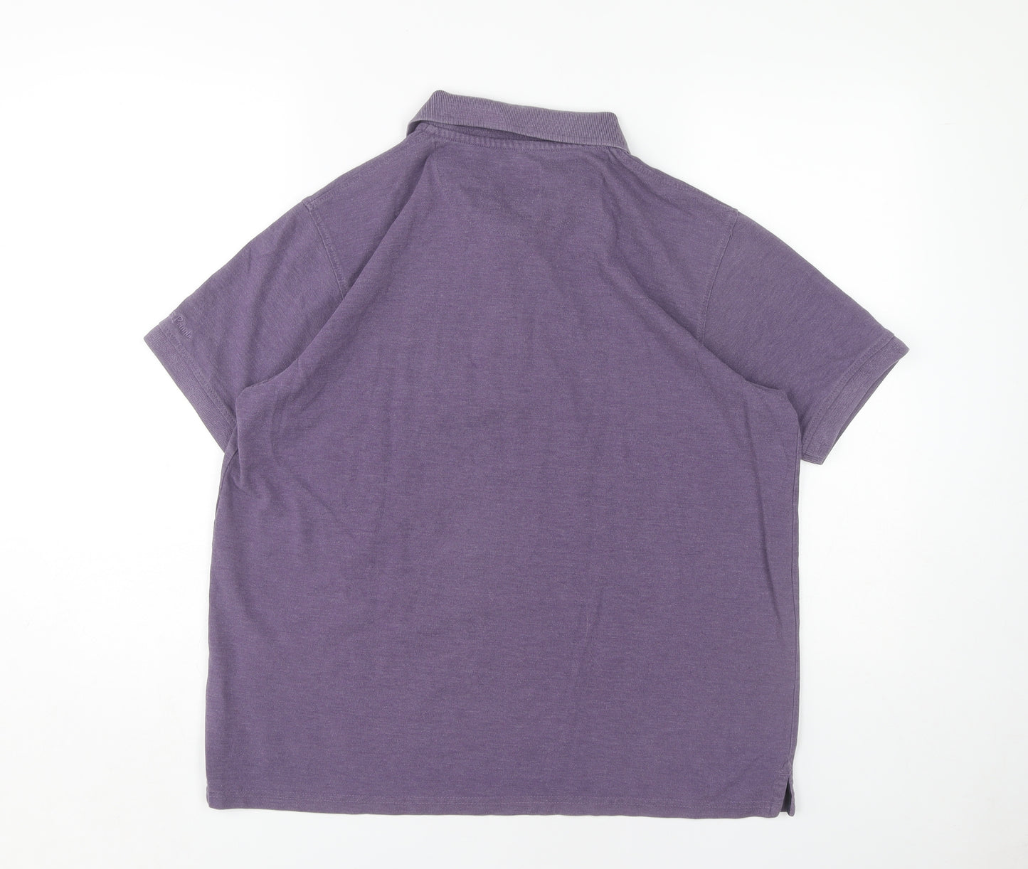 James Pringle Men's Purple Polo M Short Sleeve Casual
