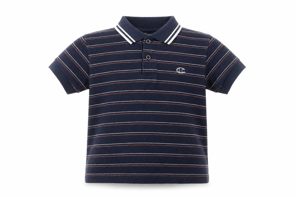 Champion Boys Blue Striped Polo Shirt 4-5 Years