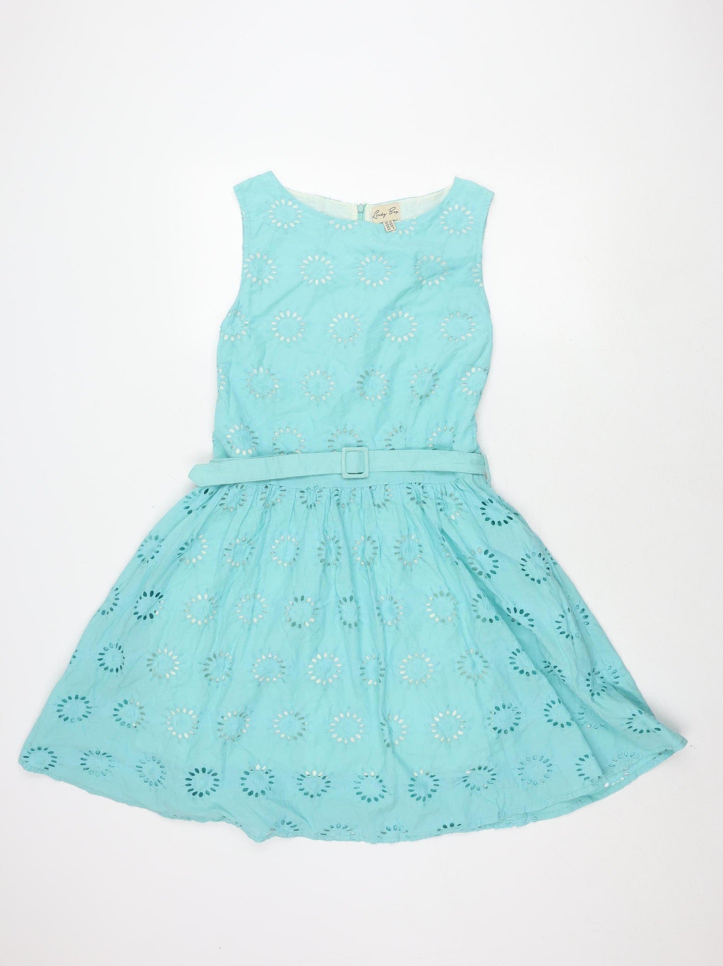Lindy Bop Women's Blue Cotton Dress, Size 12