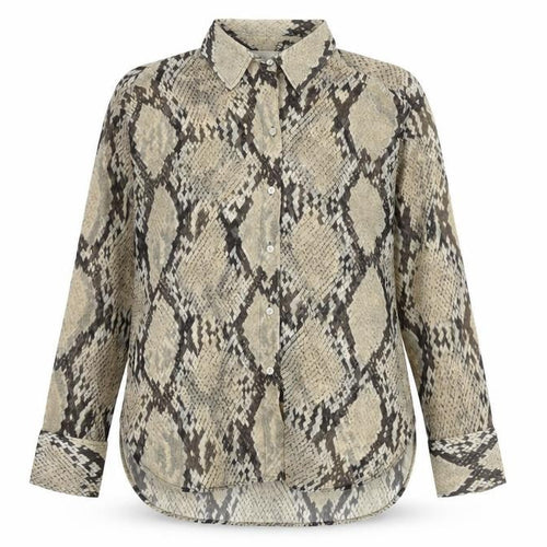 H&M Women’s Multicoloured Size 12 Animal Print Button-Up Shirt