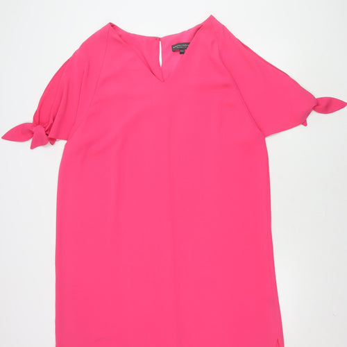 Dorothy Perkins Women's Pink Flutter Sleeve Dress