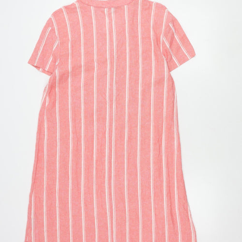 Marks and Spencer Women’s Pink Striped Dress Size 12