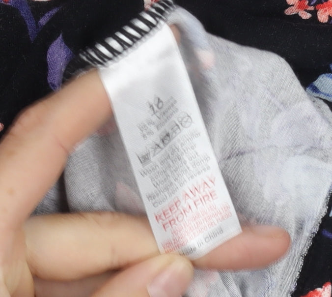 Bonmarché Women's Multicoloured Floral Dress Size 16