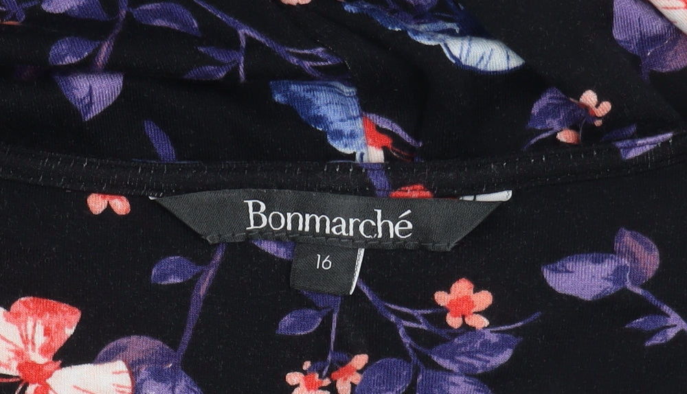 Bonmarché Women's Multicoloured Floral Dress Size 16