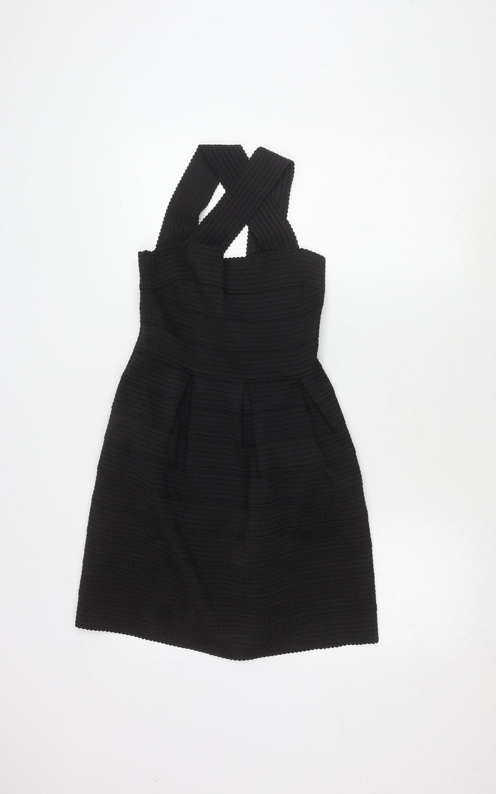 New Look Women’s Black Dress Size 8 with Zip Closure