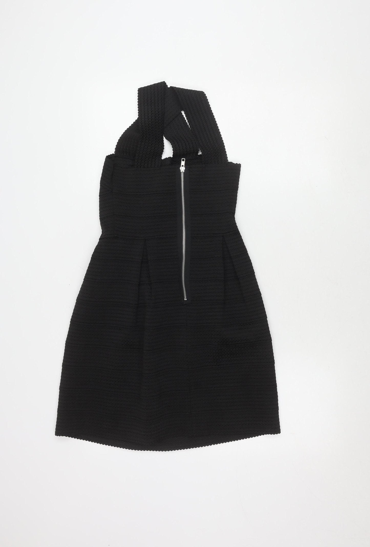 New Look Women’s Black Dress Size 8 with Zip Closure