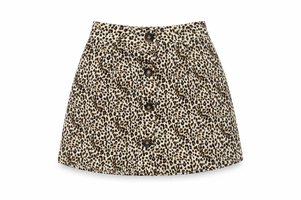 PRETTYLITTLETHING Women's Leopard Print Mini Skirt