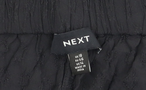 Next Women's Black Shorts Size 18 - Classic Elegance