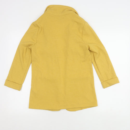 New Look Women's Yellow Blazer, Size 8, Regular Knit