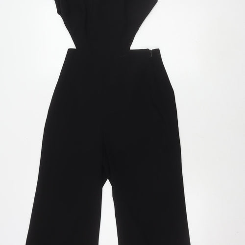 Zara Women's Black XS Wide-Leg Jumpsuit - Casual Style