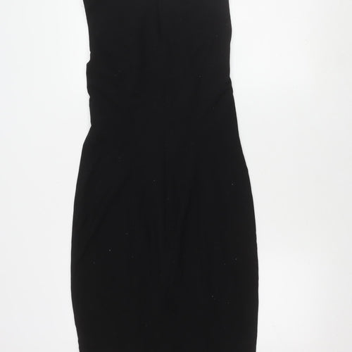Zara Basic Women's Black Strapless Dress Size 12