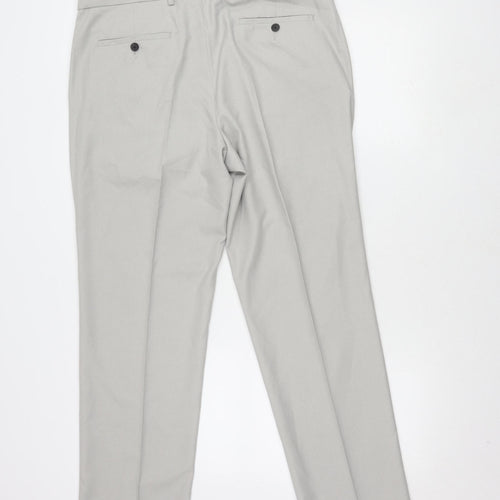 Marks and Spencer Men's Grey Dress Pants 36 Long Regular
