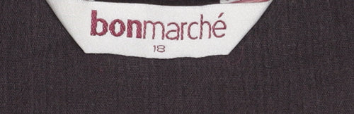 Bonmarché Women's Brown V-Neck Sequin Tunic Size 18