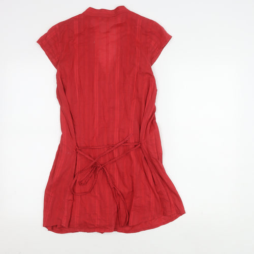 M&Co Women's Red Shirt Dress Size 12