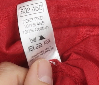 M&Co Women's Red Shirt Dress Size 12