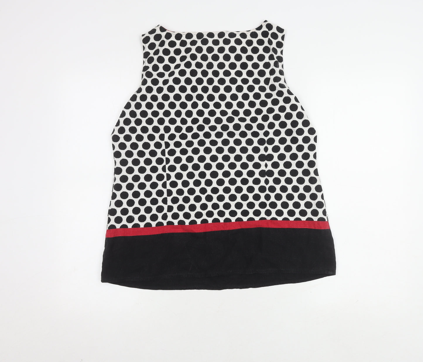 Marks and Spencer Women's Black Polka Dot Tank Size 14
