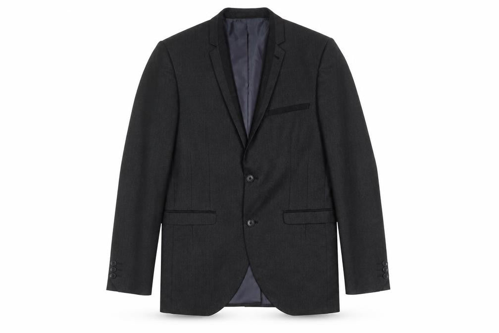Front view of Next Black Men’s 38R Suit Jacket Formal Classic
