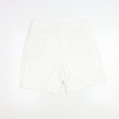 Marks and Spencer Women’s White Linen Shorts