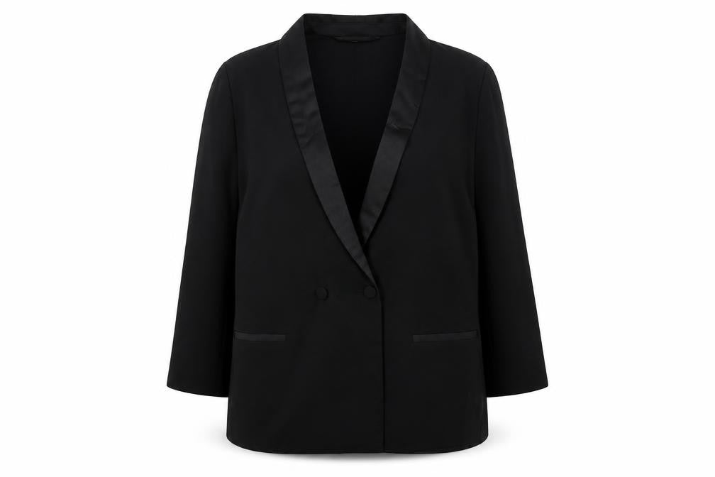 Dorothy Perkins Black Women's Blazer, Shawl Lapel, UK 14, Elegant
