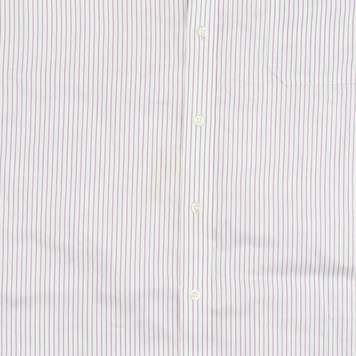 Marks and Spencer Men's Striped Short Sleeve Shirt, Size 18.5