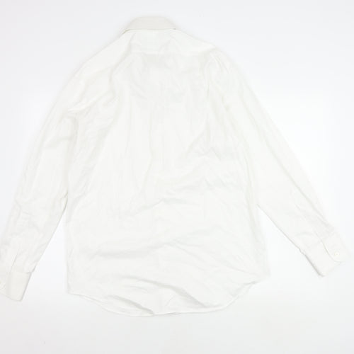 T.M. Lewin Men's White Regular Fit Shirt