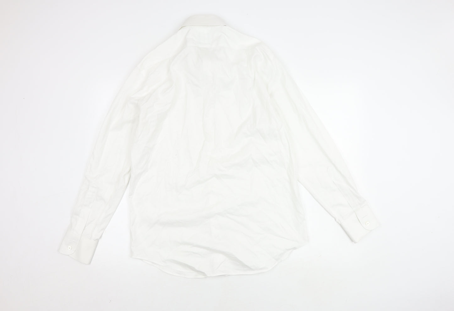 T.M. Lewin Men's White Regular Fit Shirt