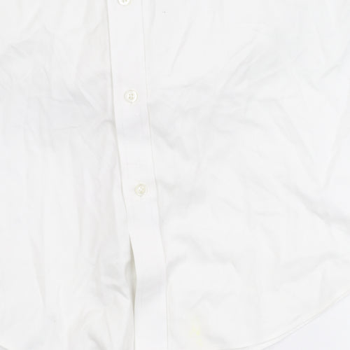 T.M. Lewin Men's White Regular Fit Shirt