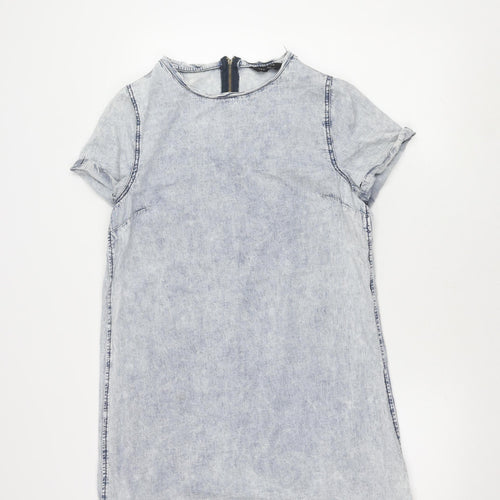 New Look Women's Grey Cotton Dress Size 16