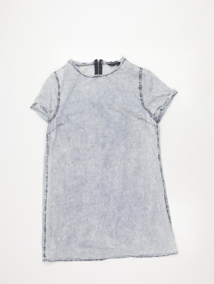 New Look Women's Grey Cotton Dress Size 16