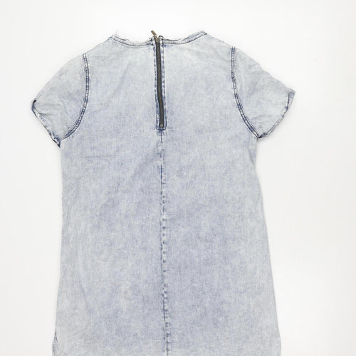 New Look Women's Grey Cotton Dress Size 16